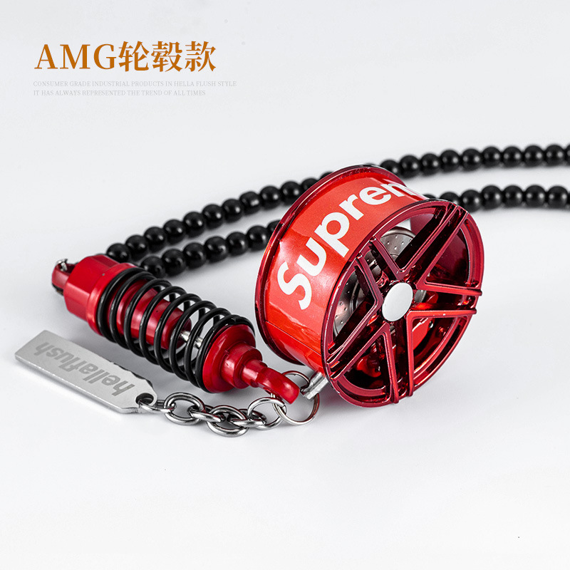 Original de la marca de moda cubo de la rueda del coche colgante del coche TE37BBSAMG modificado cubo de la rueda Del Coche Espejo Retrovisor adornos coche colgante