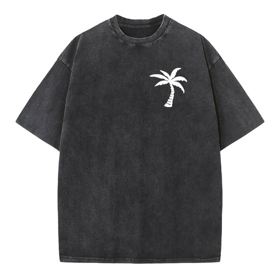 Cross-border Batik Snowflake Washed Old Men's and Women's Loose plus size Trendy Printing Street Trendy