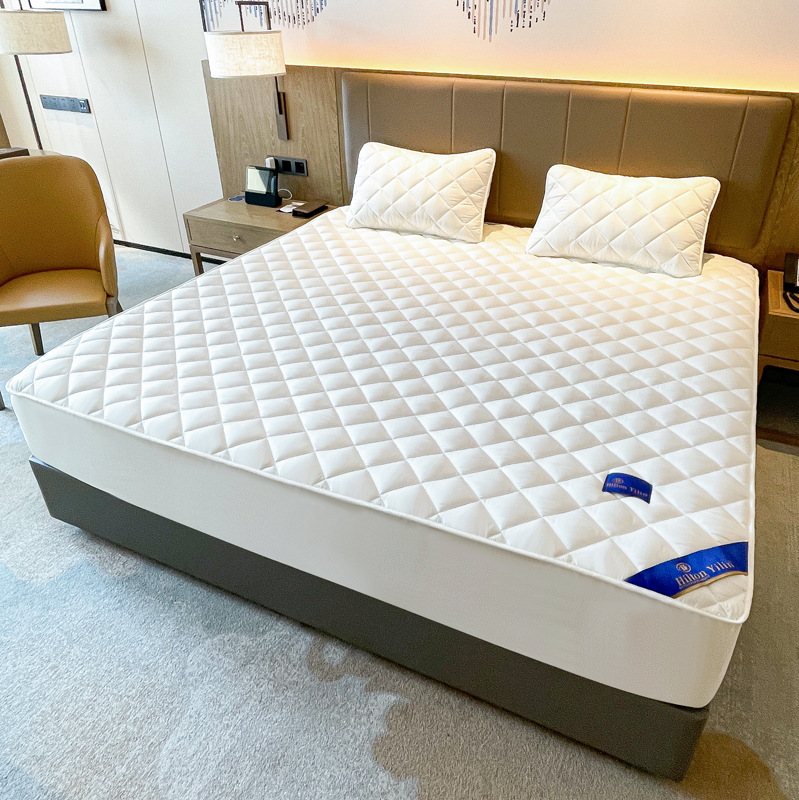 Class a Raw Cotton Hilton Doubletree Hotel Quilted Fitted Sheet Simmons Mattress Protector Anti-Slip Dustproof Mattress Cover