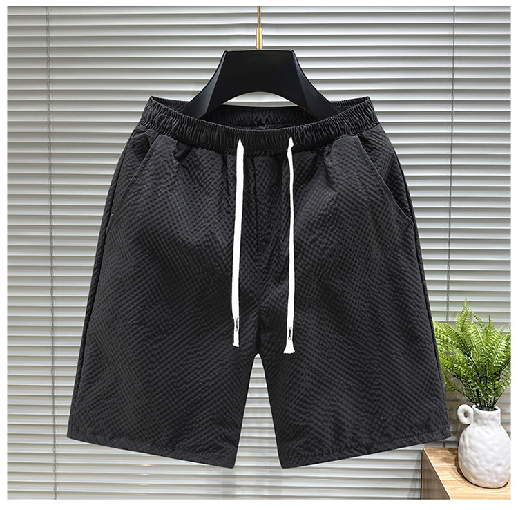 Men's Quick-dry Running Shorts With Pockets And Drawstring Waist_voghion.com
