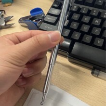 汽车配件伸缩管子伸缩杆笔夹笔架4.9圆球顶球帽8105-5节拉长440MM