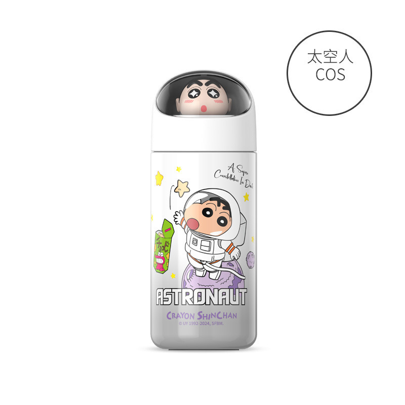텀블러 신형 크레용 신짱 포켓몬 보온컵 남녀 학생용 패션 휴대용 소용량 350Ml 물 이미지 3