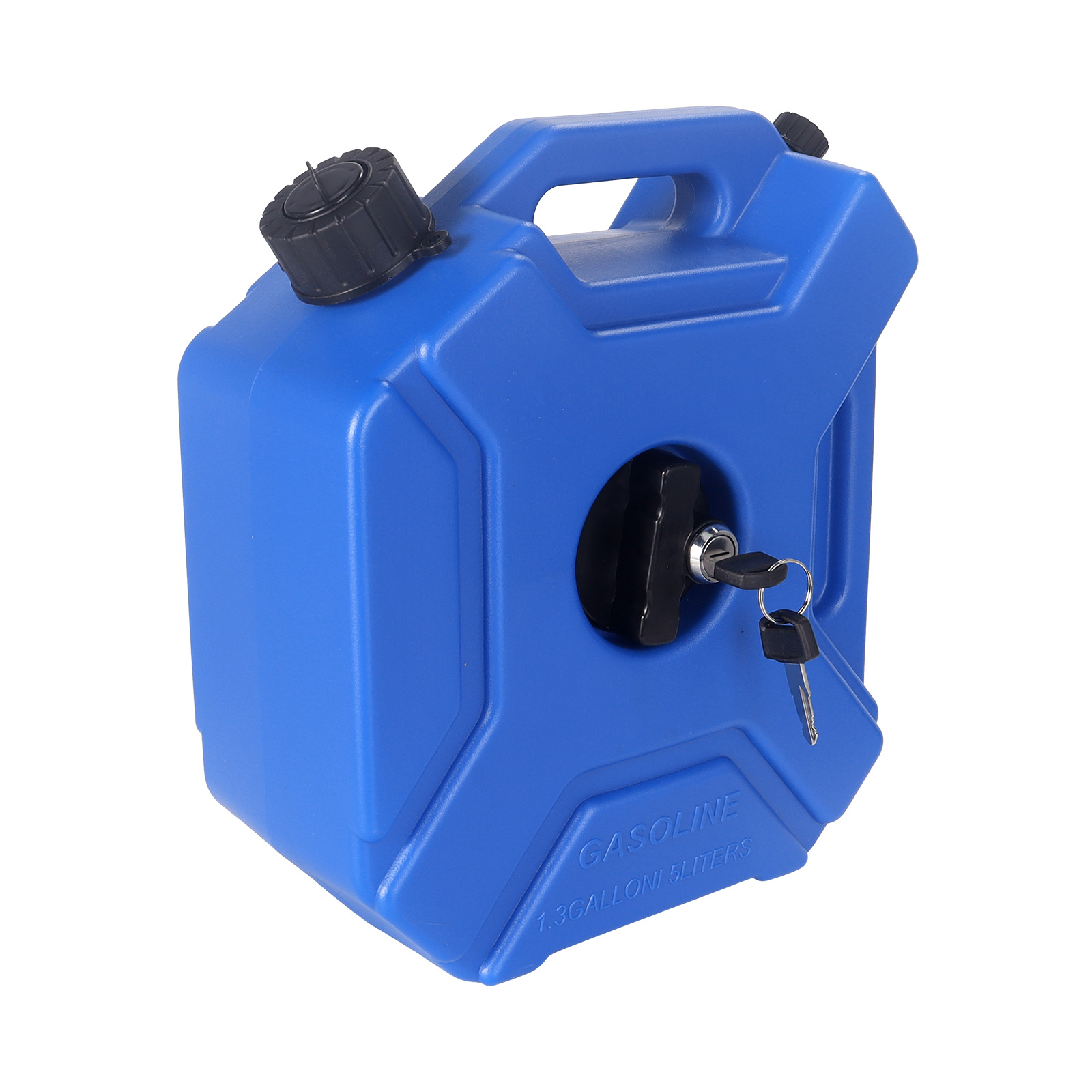 Wholesale Car and Motorcycle Spare Fuel Tank 5L with Lock Emergency Oil Pot Diesel Gasoline Plastic Oil Barrel Thickeneded Cross-Border