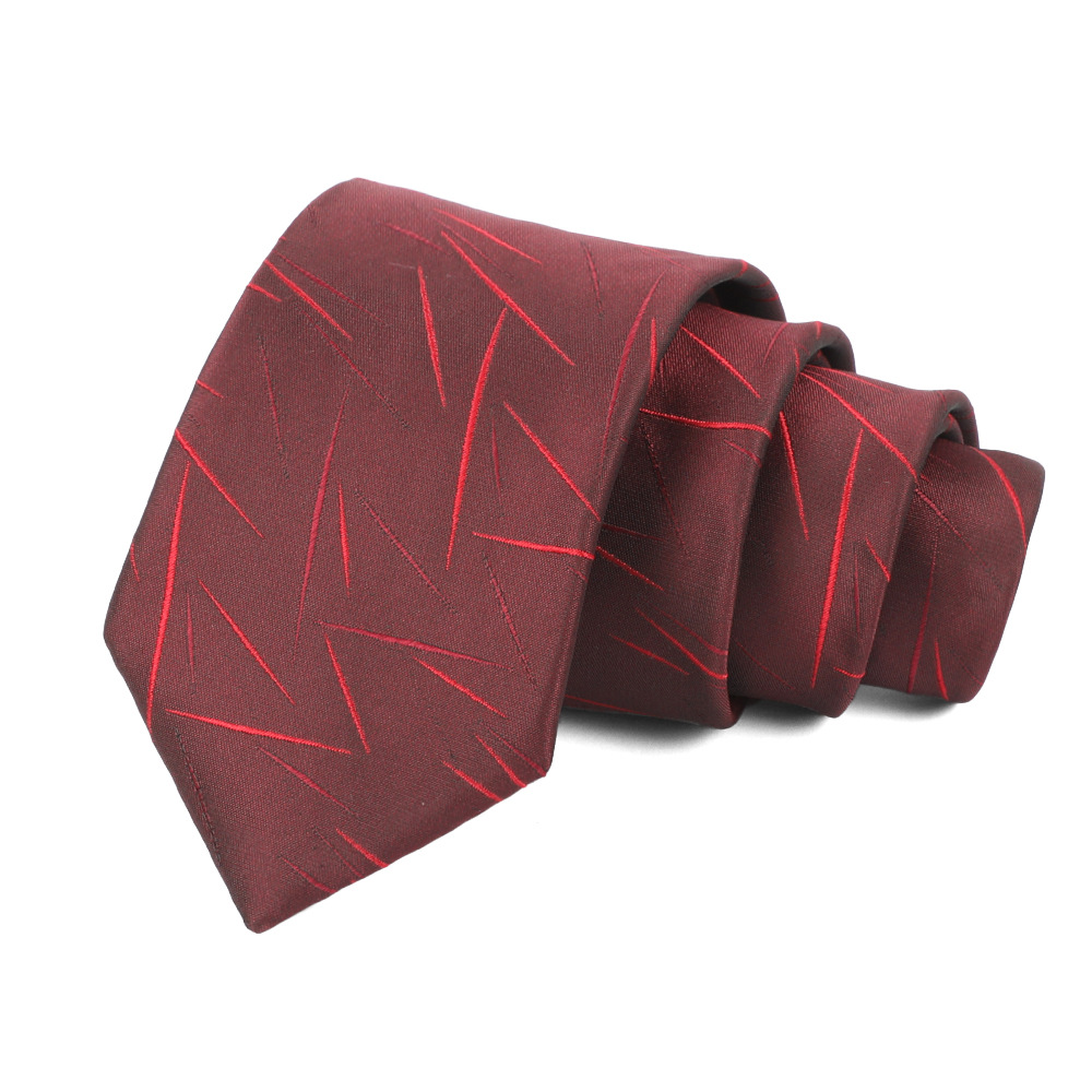 Corbata de hombre 8cm para hombre, bordado jacquard de alta calidad para hombre, corbata de negocios, corbata de seda de poliéster, fábrica al por mayor