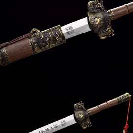天下第一剑花梨木全长122厘米重剑长剑未开刃