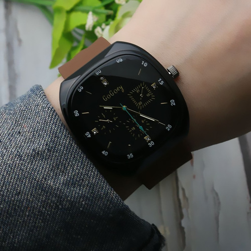 Silicone band large plate imitation needle boys and girls watch internet celebrity live watch quartz watch ladies ladies quartz watch