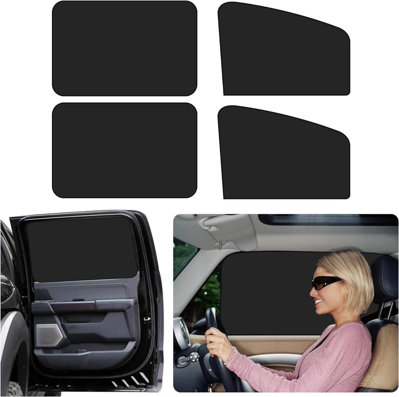 With magnet window shade strong light blocking privacy shade baby car camping nap curtain universal