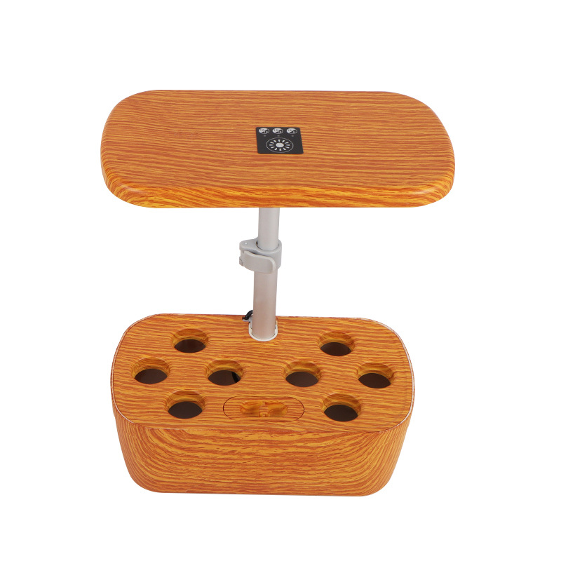 Amazon 3/6/8/12 hoyos LED de la planta de la máquina de plantación de la lámpara de crecimiento de la planta de interior cultivo sin suelo hidropónico