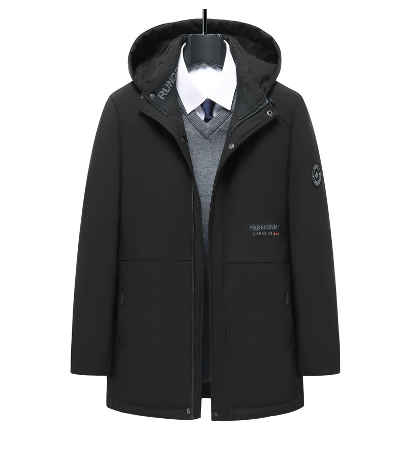 Giacca da uomo in cotone spesso con cappuccio, cappotto invernale caldo semplice e casual da lavoro, tridimensionale_voghion.com
