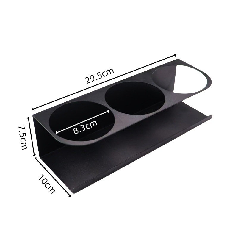 Black - three-ring cup holder