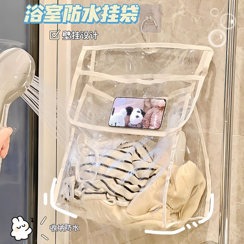 Bathroom Toilet Storage Bag Transparent Waterproof Simple Student Dormitory Intimates Storage Bag Skin Care Product Bag Bathroom Toilet Storage Bag Transparent Waterproof Simple Student Dormitory Intimates Storage Bag Skin Care Product Bag