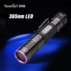 TANK007 Purple Flashlight Mini Jade Antique Identification Industrial Flaw Detection Ultraviolet Rechargeable Flashlight