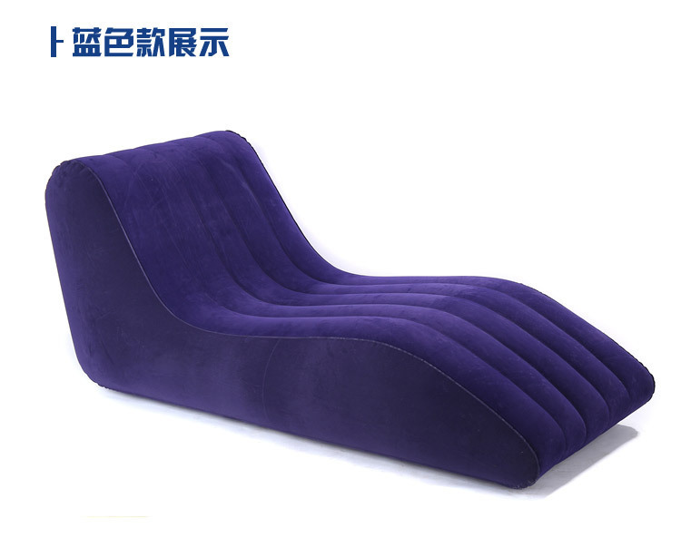 Intime Inflatable Lounge Chair Leisure Sofa Thickened Flocking Adult Lazy Sofa Creative Gift Single Sofa