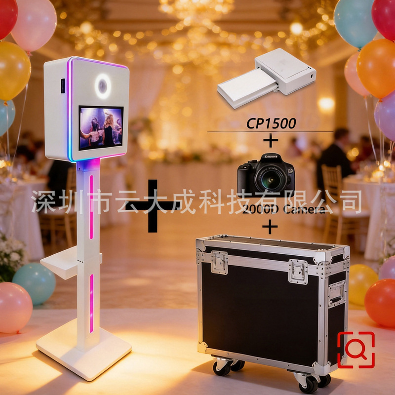 360 Rotating Photo Booth Multi-Functional Photo-Taking Machine European Photo Lcd Display Screen