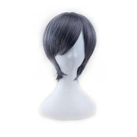 动漫表演黑执事夏尔假发凡多姆海威/蓝灰色高温丝cosplay假发批发