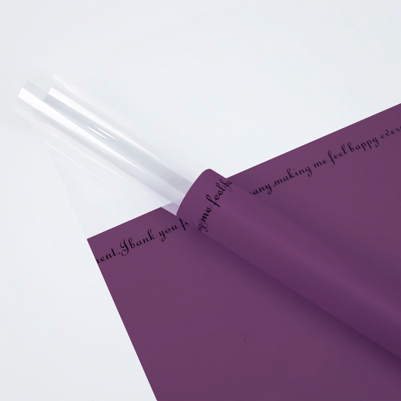 Bolsa de embalaje de flores de San Valentín al por mayor floristería arte floral material de bricolaje opp celofán impermeable bolsa de un solo haz de flores