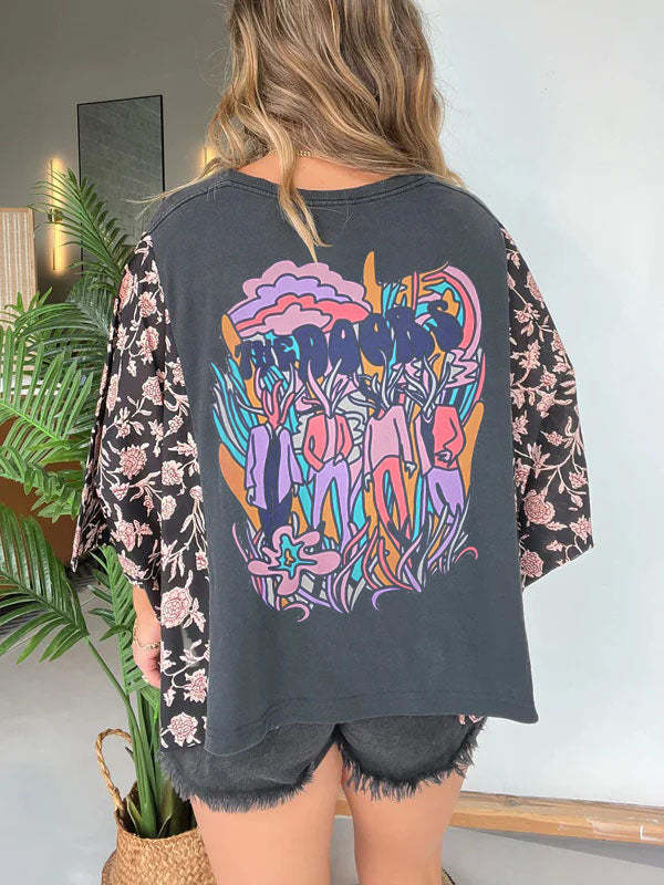 218g Weight Long Sleeve Sleeve Length Pullovers Placket Type Polyester Fabric Type Long Top Length T-shirt Tops Type Daily Occasion Round Neck Neckline Loose Fit Type Animal, Vocabulary Words/Name, Flower, Mushroom, Skull Pattern Summer Season Women's Gender Casual Style Wholesale Women's Polyester Casual Animal Vocabulary Words/Name Flower Long Sleeve T-Shirts 14