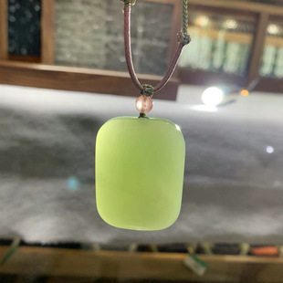 Jin Yu Tang Xinjiang Hetian Yu Ping An Wu Shi Brand Lake Water Green Ice Ice Moisturizing Color Rich Brand Type Generous