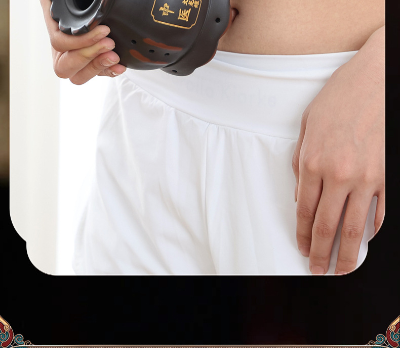 Bian Stone Fire Dragon Cupping Jar Moxibustion Massage Tool for Body Meridian Gua Sha Wellness in use