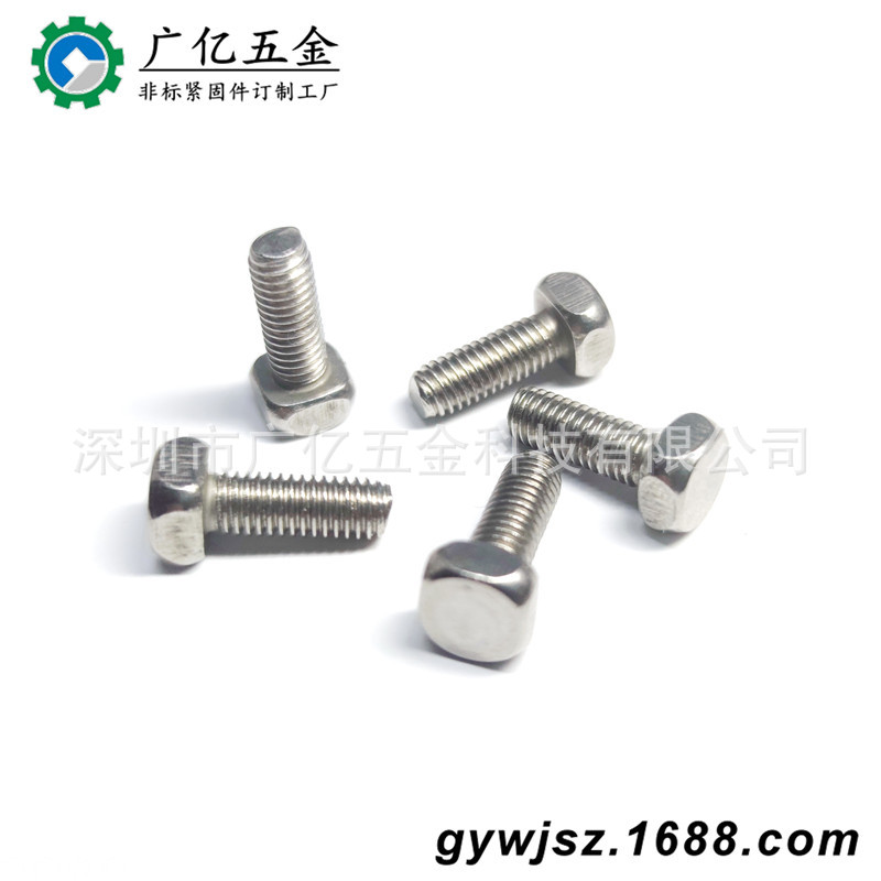 小方头螺栓GB /T 35-1988 不锈钢螺丝厂 SUS304四方头螺丝M5x13.5