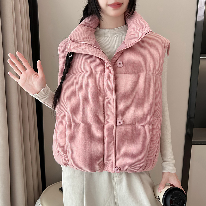 Chaleco de cordillera para mujeres otoño y invierno de 2025 nuevo estilo coreano corto suelto chaleco de moda de moda de abrazadera de caballo image 8