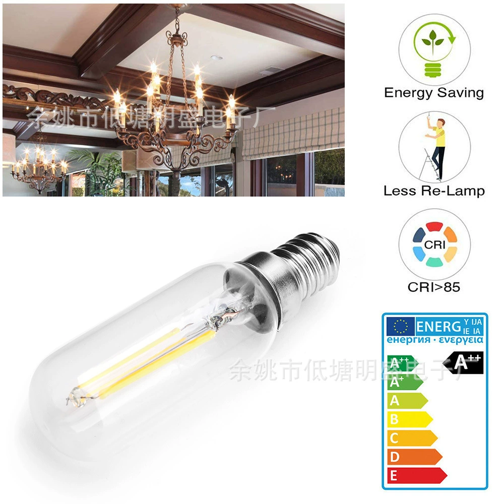 LED-лампа T25 Edison с цоколем E14E12, затемняемая, ретро-имитация вольфрамовой лампы, без указания площадки
