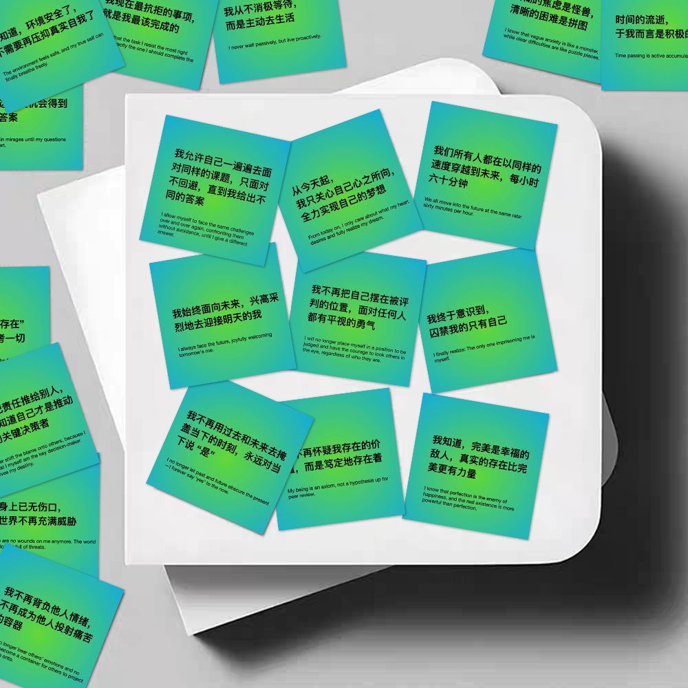 324 auto-sugestiones poder de energía positiva pegatinas anti-ansiedad ley de atracción rechazo de la fricción interna citas diy