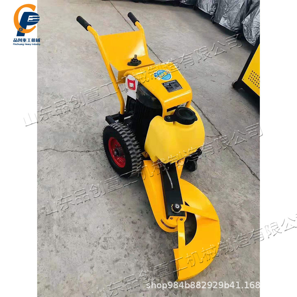 升降款桩子去除机 单人手推式电动切割机 纯铜电机路沿石断开机