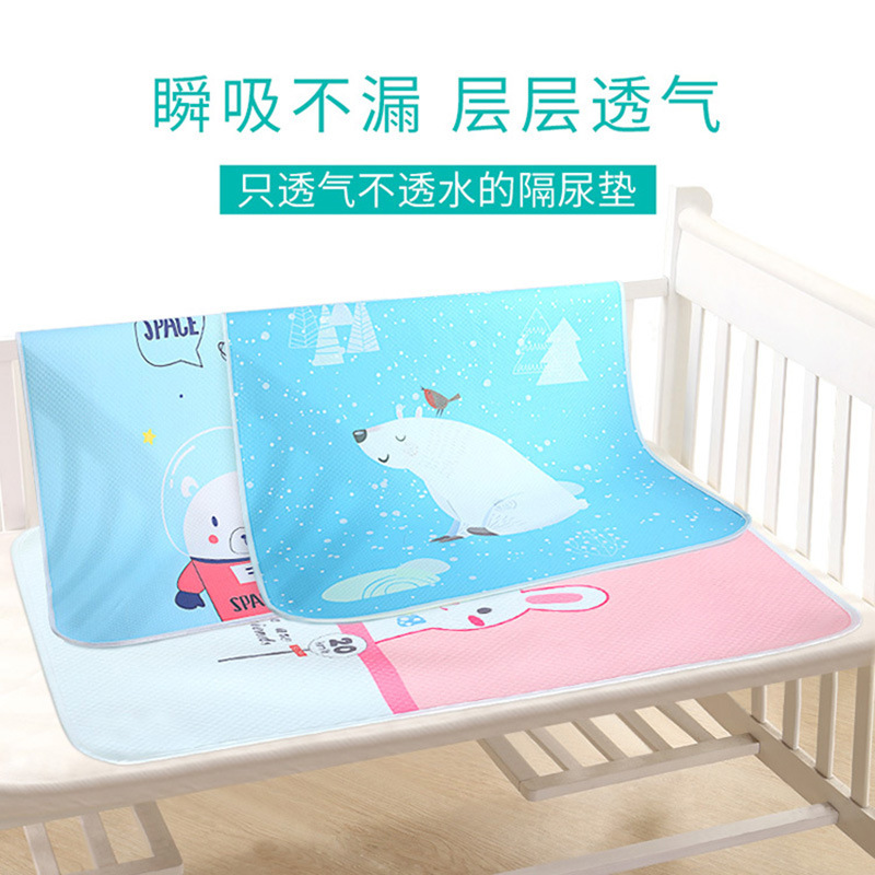 Printed Diaper Pad, Baby Diaper, Waterproof, Washable Aunt Pad, Baby Cotton Bed Sheets, Dry, Pure Cotton Material, Thickeneded