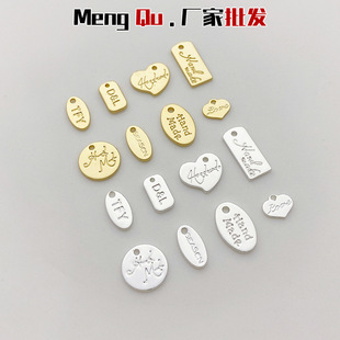 14K����ɫ�yɫӢ�ĵ�����ĸ����С�����ֹ�diy����朲������