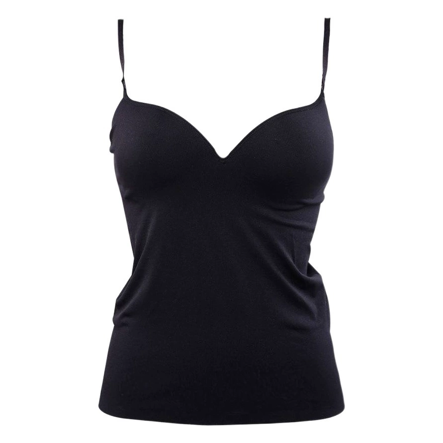 Цельная Спортивная камисоль с подкладкой на груди, однотонный Бюстгальтер-топ из модала без оправы, японская Базовая рубашка