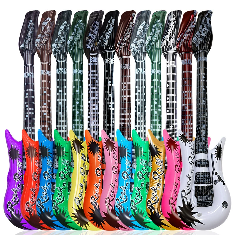 Inflatable toy PVC, guitar, musical instruments, (Physicals)