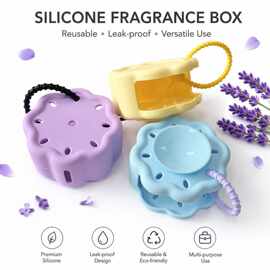 亚马逊Aromatherapy box硅胶浴室香薰收纳盒家用洗手台肥皂盒浴室