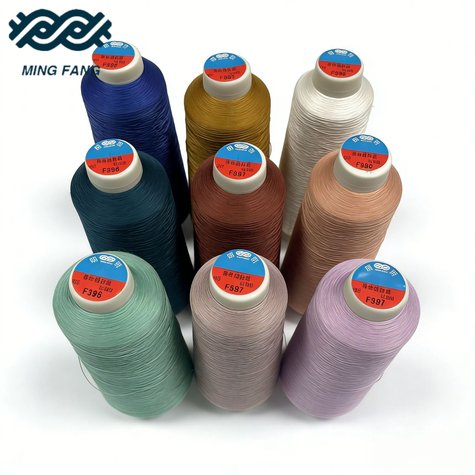 明芳线业定制5000码涤纶柔软蓬松线 平车缝纫机线服装箱包锁边线