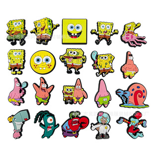 Cross-border new cute sponge baby accessories shoes accessories hole shoes shoes flower DIY jewelry removable shoe buckle