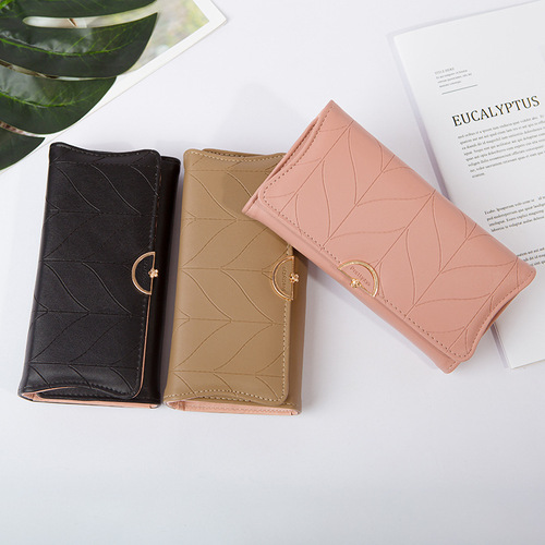 Ladies Wallet - Unique Minimalist Foldable Long Wallet, Fresh and Sweet Handbag, Hand-Held Foldable Small Bag