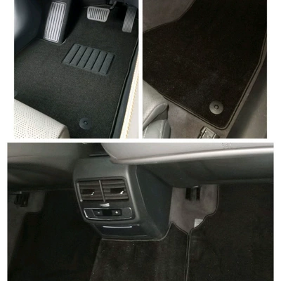 Original car floor mat, single piece for the driver's side and passenger side, carpet-style driver's seat floor mat (Ayaqaltılar (Kovriklər)) - foot-pad-material-velcro-10-pairs-huiqi-black-consult-for-vehicle-compatibility-limited-time-direct-discount