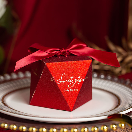 Wedding Creative Personalized Diamond Candy Packaging Wedding Candy Box Gift Box Wedding Supplies Manufacturer Wholesale