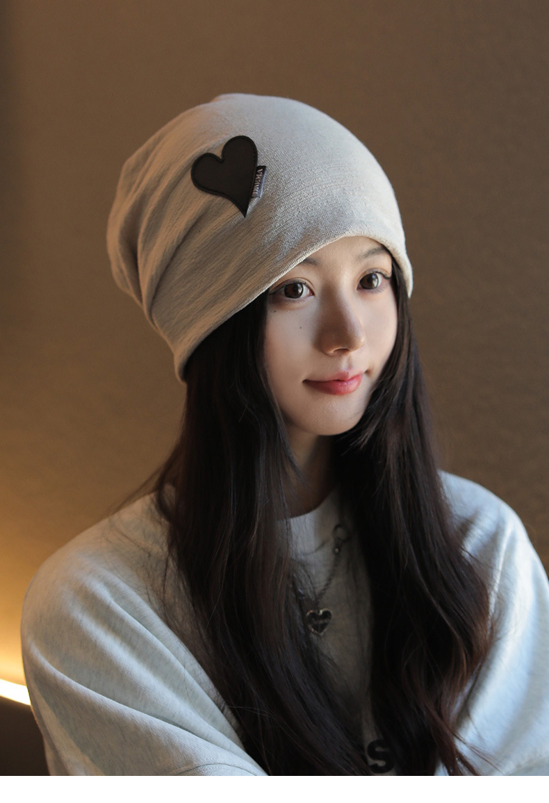 Cappelli impilabili per le donne in primavera autunno, cappelli freddi in maglia larghi, alla moda e versatili dopo il parto_voghion.com