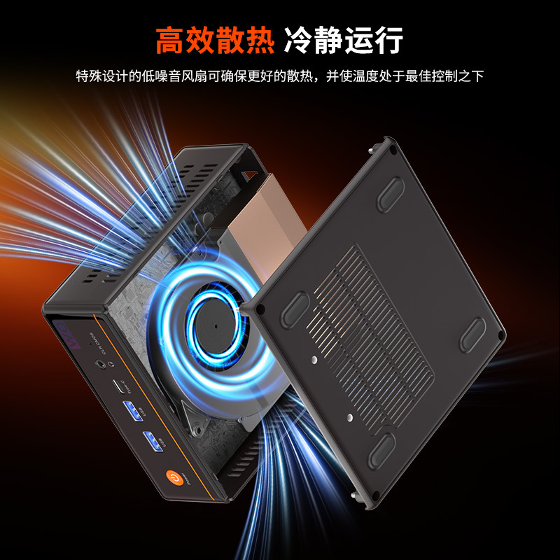 Radium Panmini host Ryzen computadora de escritorio de alto rendimiento 5500U / 5600H / 5700U / 7640HS mini host