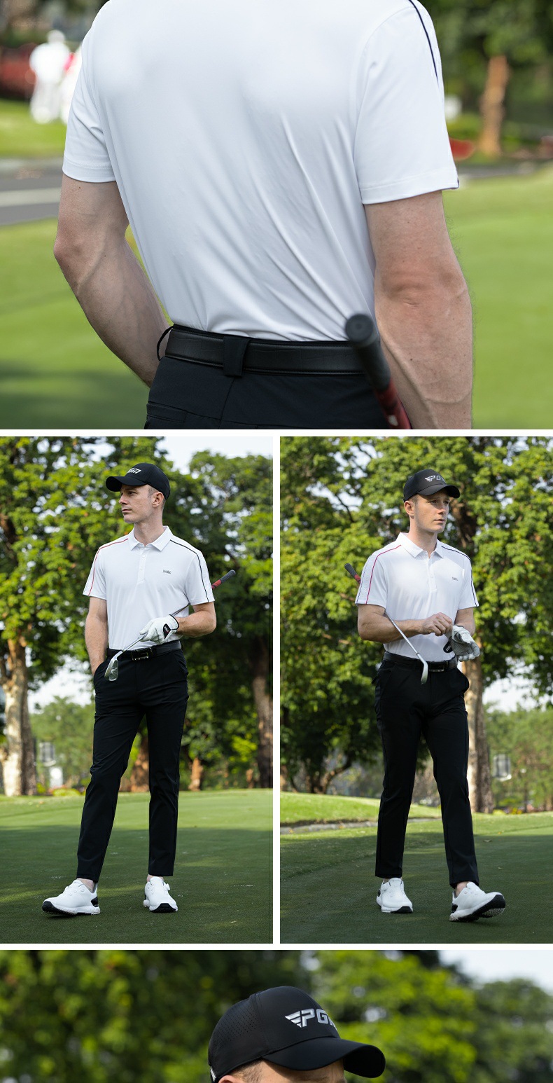 Áo polo nam tay ngắn golf hút ẩm nhanh khô, co giãn cao — YF772-Tay ngắn màu đen [Vải hút ẩm nhanh khô/đàn hồi cao/rất rộng và phong cách], YF772-Tay ngắn màu trắng [Vải hút ẩm nhanh khô/đàn hồi cao/rất rộng và phong cách] chi tiết 8