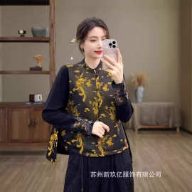 2025新款复古民族风重工艺刺绣 无袖上衣 宽松双面穿马甲女