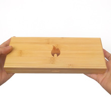 推荐竹木制剪刀木盒子 松木首饰盒美发工具包装盒 刀具收纳小木盒