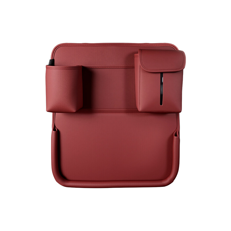 Qìchē – Car table board organizer storage bag - wine-red