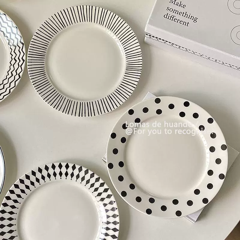 Хепберн простой французский стиль Западная еда тарелка керамическая пагода тарелка Завтрак торт ins стиль телефонная трубка посуда