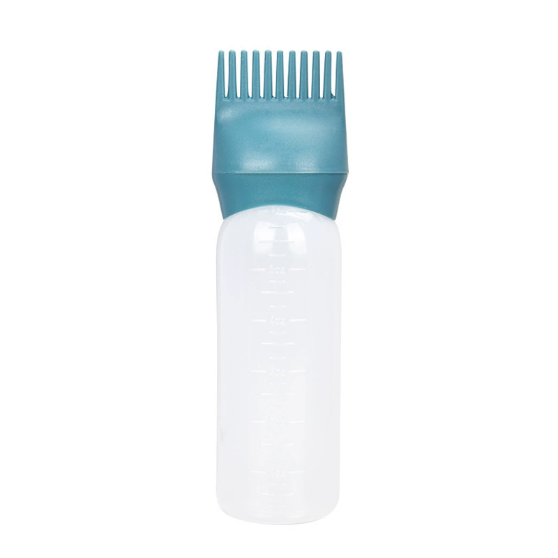 Hair Dye Applicator Bottle, 120 ml, Comb Tip with Measurement Scale — Salon/Home Use