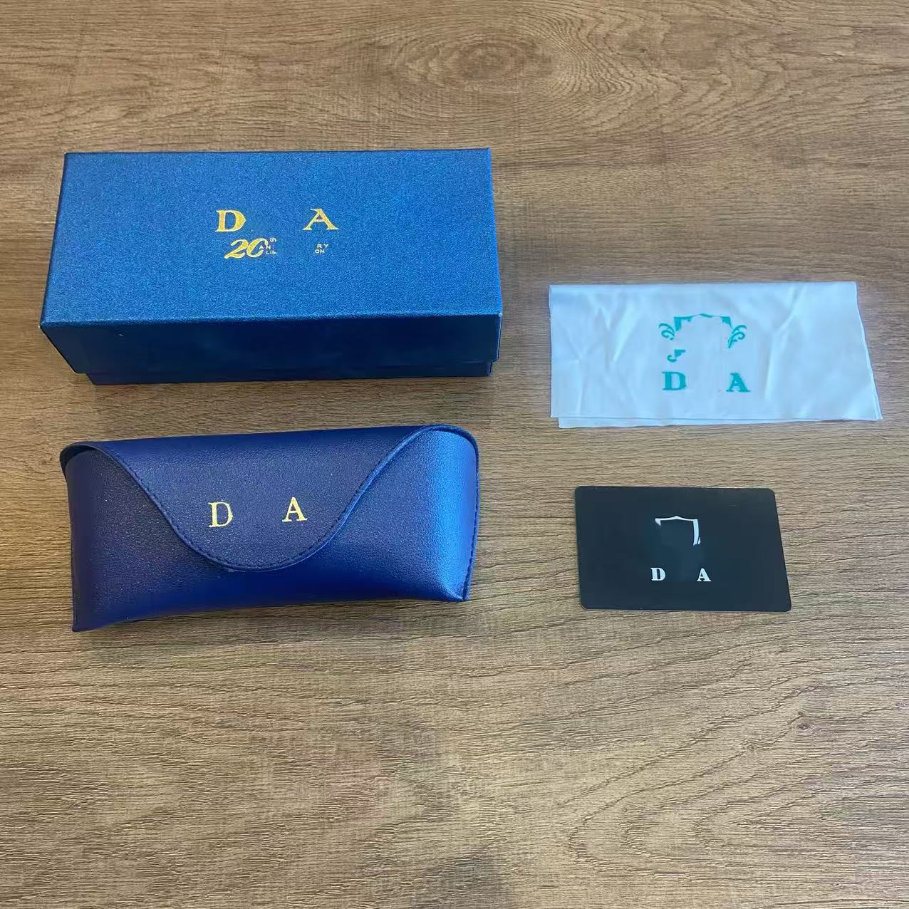 Inventario al por mayor nueva caja de gafas de alta calidad, caja de gafas de sol de alta gama, caja de gafas de sol, caja de paquete completa