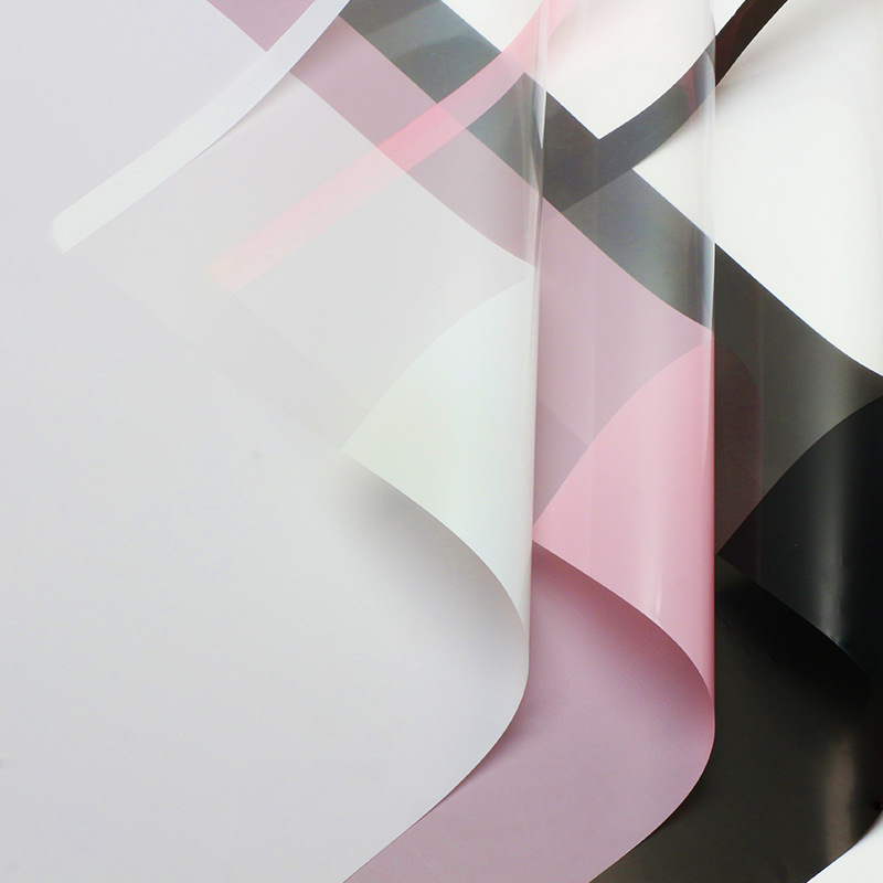 Huaxi Ventana del mundo flor embalaje papelopp flor embalaje de plástico marco impermeable película DIY florista florística