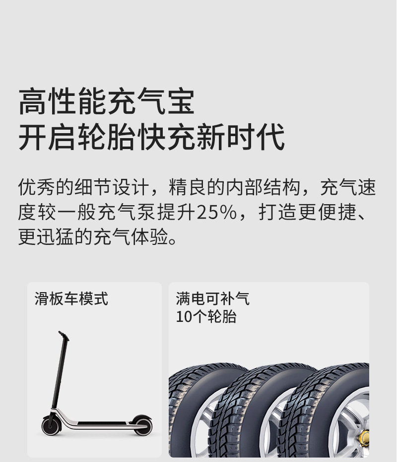 Intelligent Digital Display Car Air Pump Portable Car Tire Air Pump Electric Inflator Wireless Air Pump