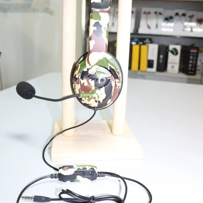 Factory source PS4 camouflage/x-one chicken game ear-loaded headset with headphones multi-color choice